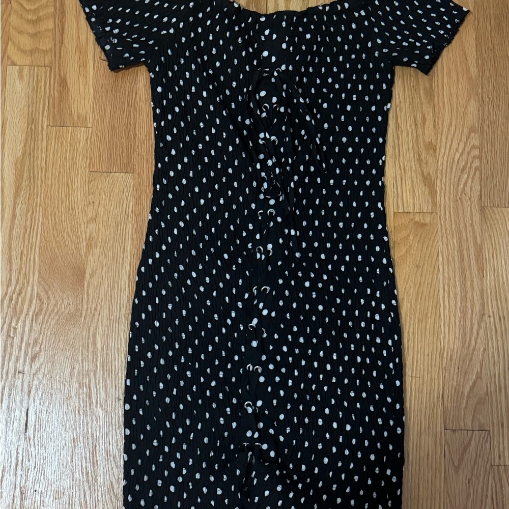 Black and White Polka Dot Dress